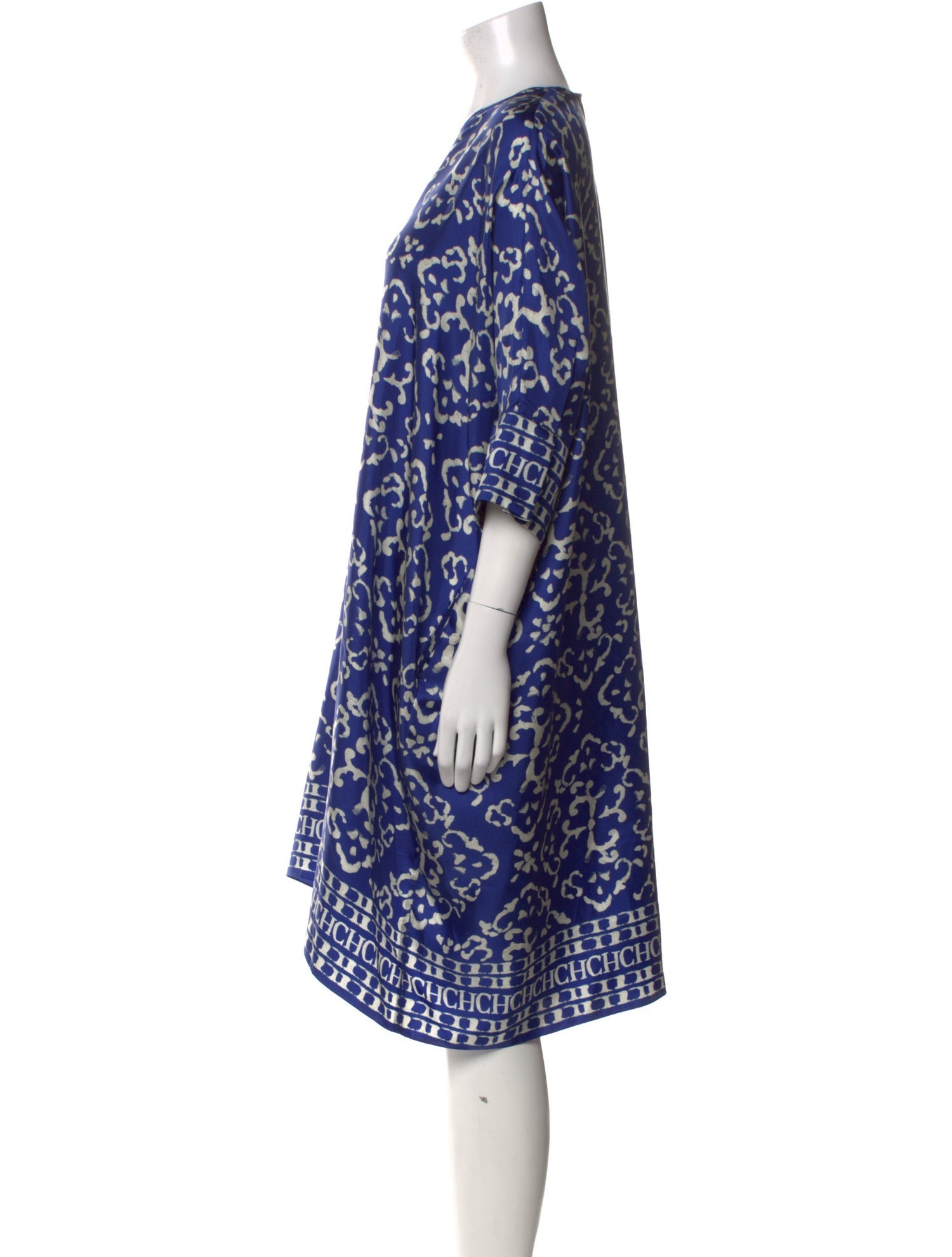 CH Carolina Herrera Silk Knee-Length Dress