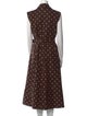 CH Carolina Herrera Polka Dot Print Long Dress