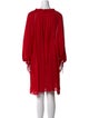 CH Carolina Herrera V-Neck Knee-Length Dress