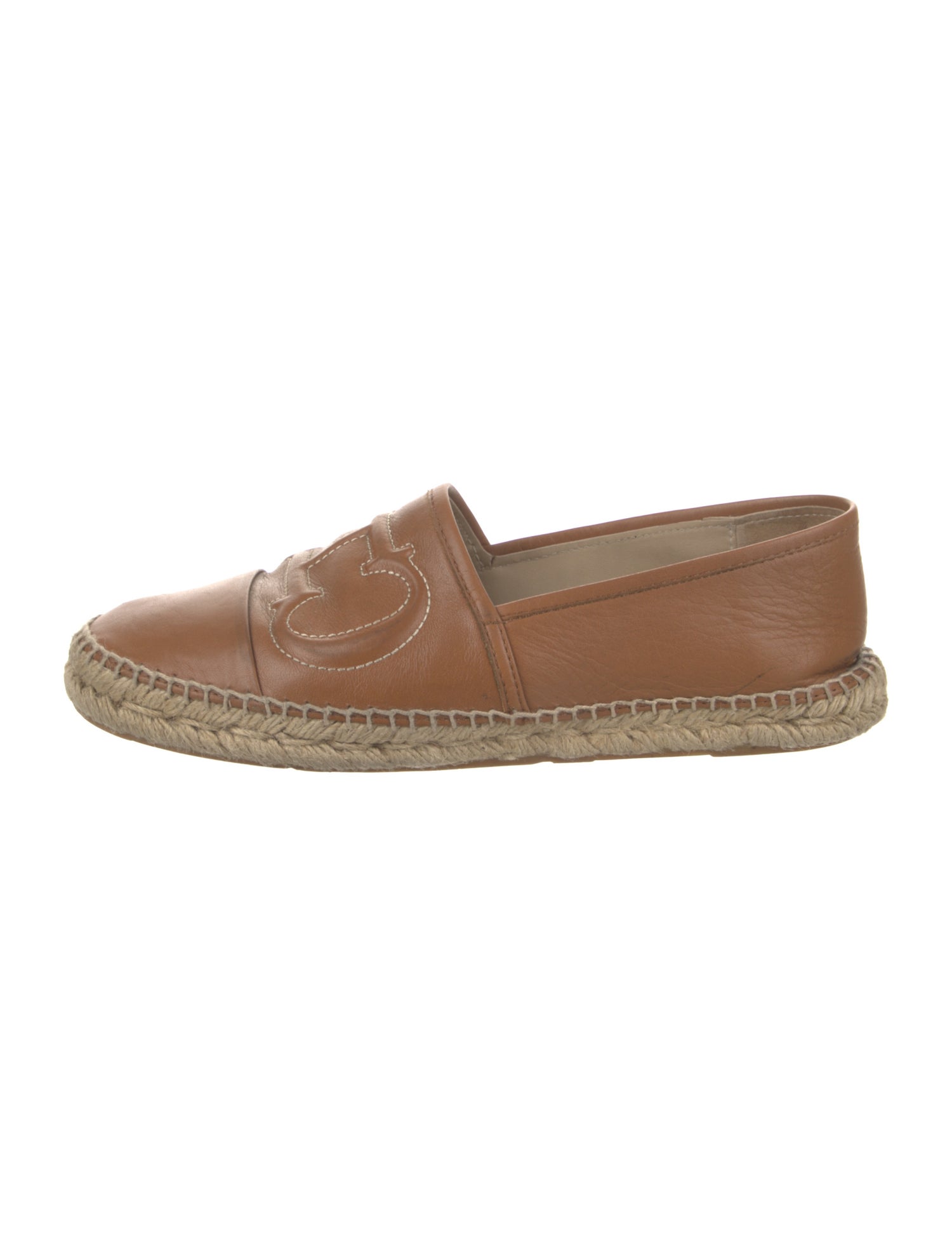CH Carolina Herrera Leather Espadrilles