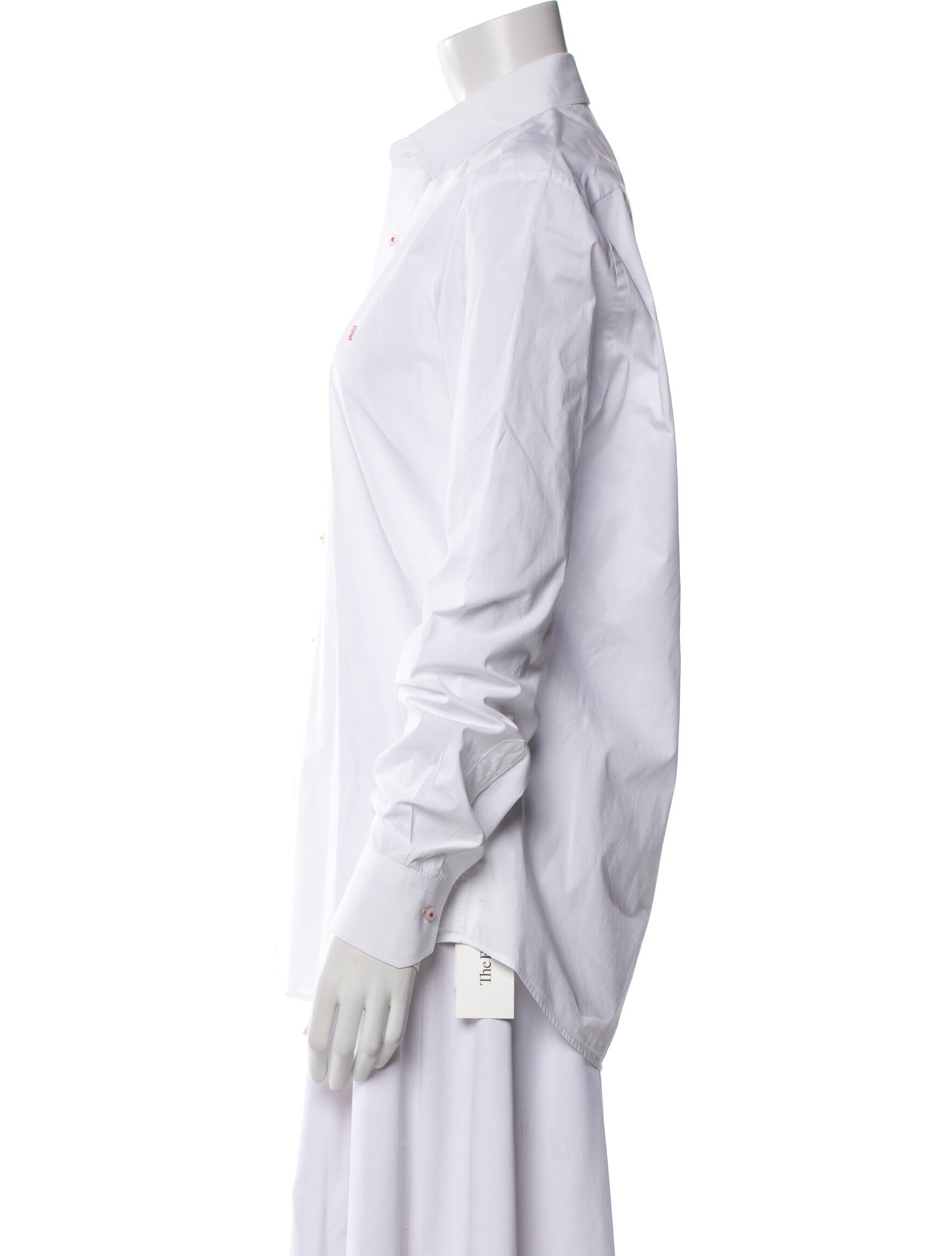 CH Carolina Herrera Long Sleeve Button-Up Top