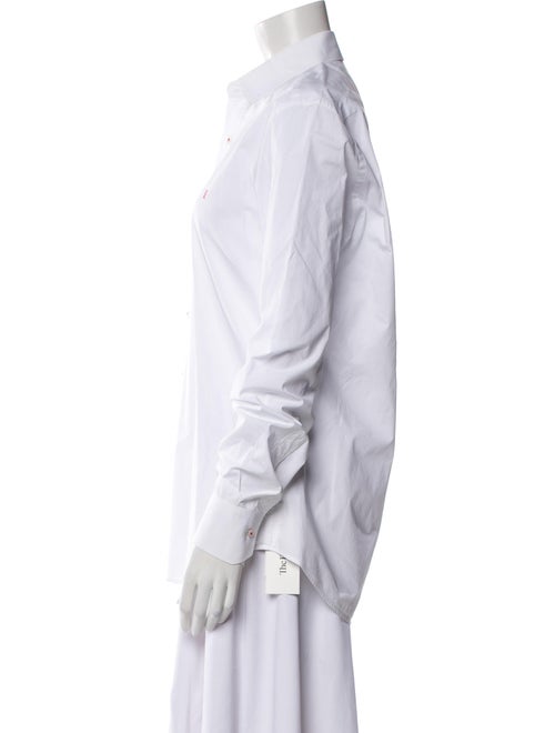 CH Carolina Herrera Long Sleeve Button-Up Top