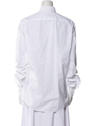 CH Carolina Herrera Long Sleeve Button-Up Top