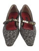 CH Carolina Herrera Tweed Tweed Pattern Mary Jane Flats