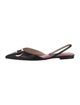 CH Carolina Herrera Leather Slingback Flats