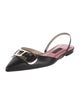CH Carolina Herrera Leather Slingback Flats