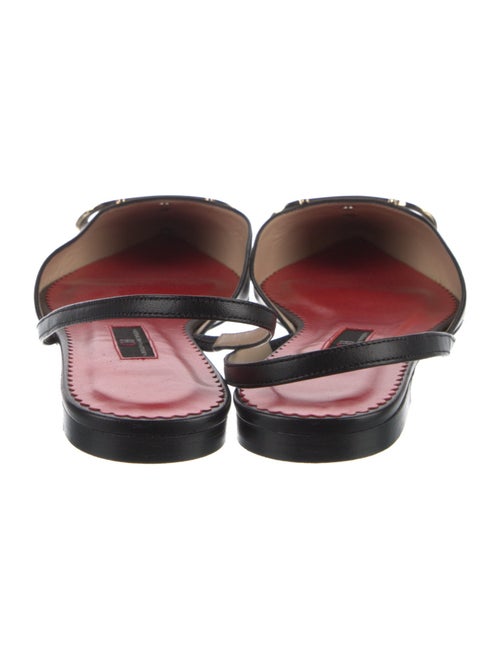 CH Carolina Herrera Leather Slingback Flats