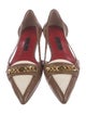 CH Carolina Herrera Leather D'Orsay Flats