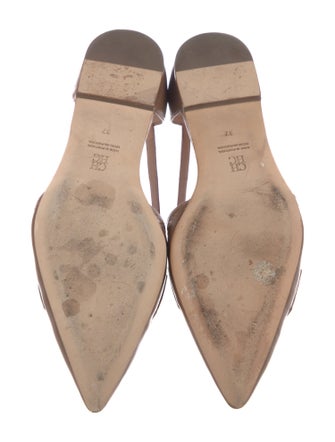 CH Carolina Herrera Leather D'Orsay Flats