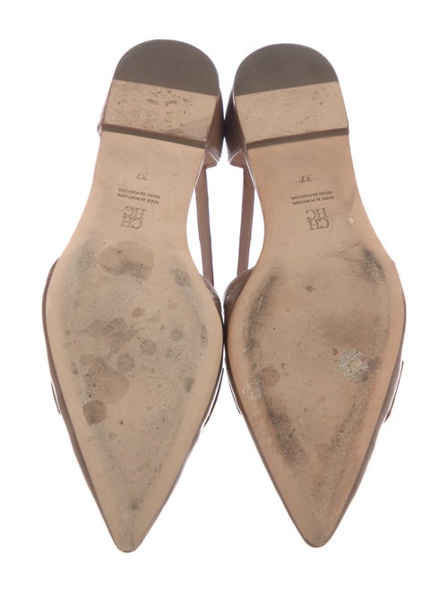 CH Carolina Herrera Leather D'Orsay Flats