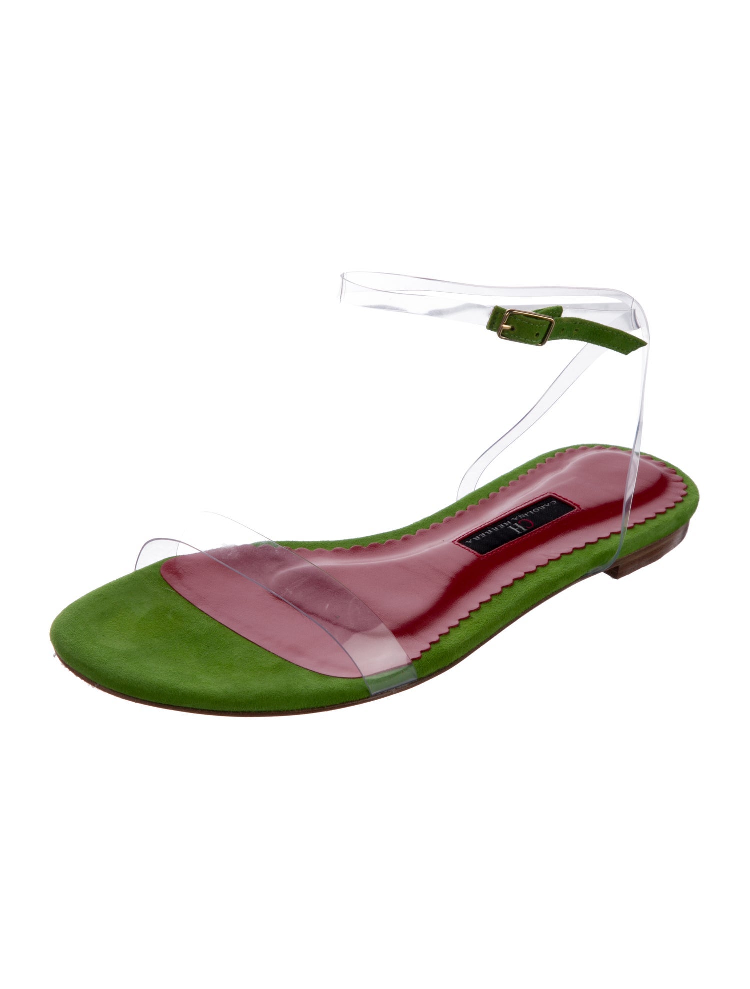 CH Carolina Herrera Suede Sandals