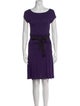 CH Carolina Herrera Scoop Neck Mini Dress