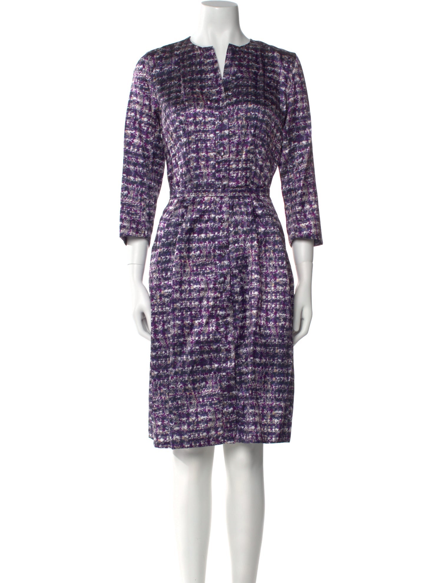 CH Carolina Herrera Printed Knee-Length Dress w/ Tags