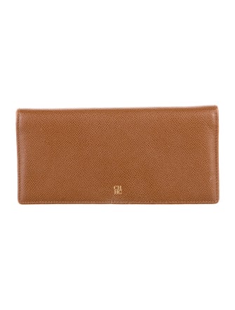 CH Carolina Herrera Leather Continental Wallet