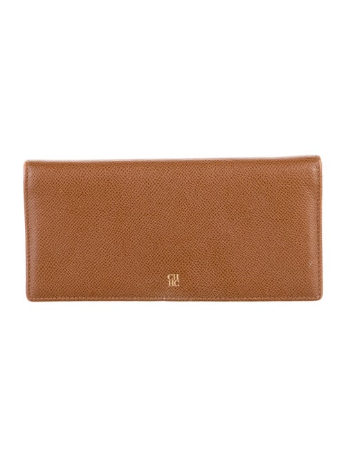 CH Carolina Herrera Leather Continental Wallet