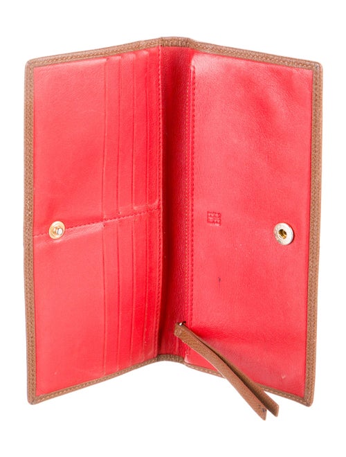 CH Carolina Herrera Leather Continental Wallet