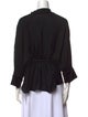 CH Carolina Herrera Silk V-Neck Blouse