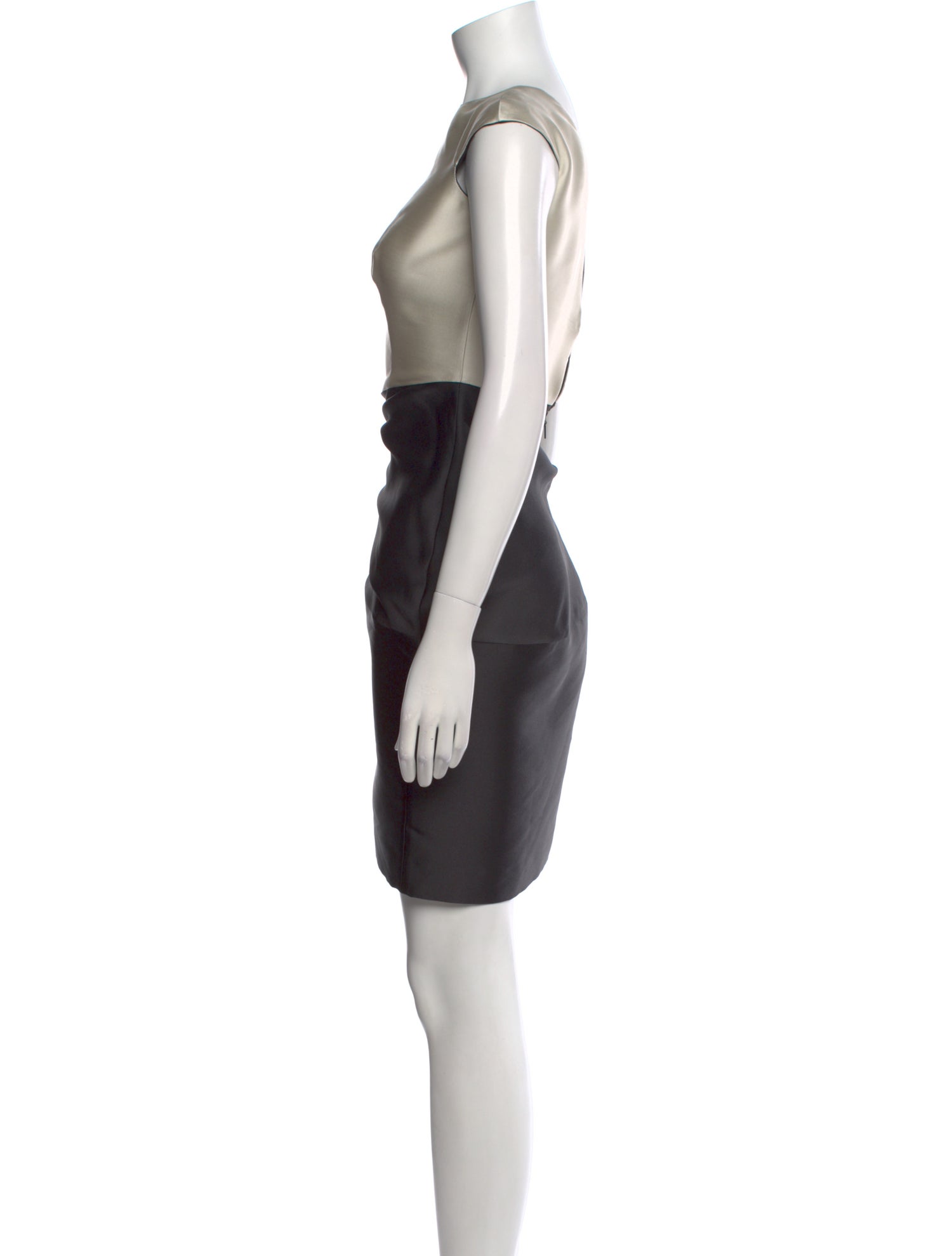 CH Carolina Herrera Colorblock Pattern Mini Dress