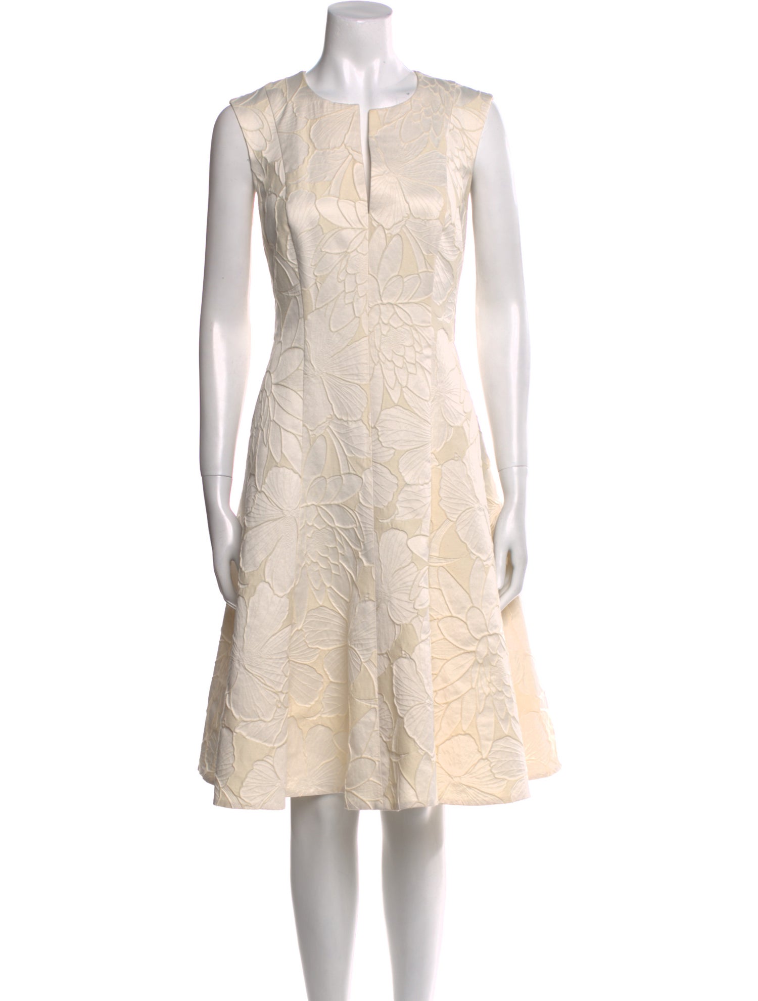 CH Carolina Herrera Crew Neck Knee-Length Dress