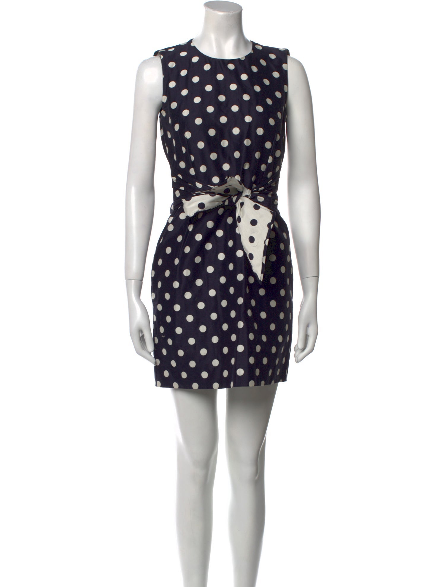 CH Carolina Herrera Polka Dot Print Mini Dress