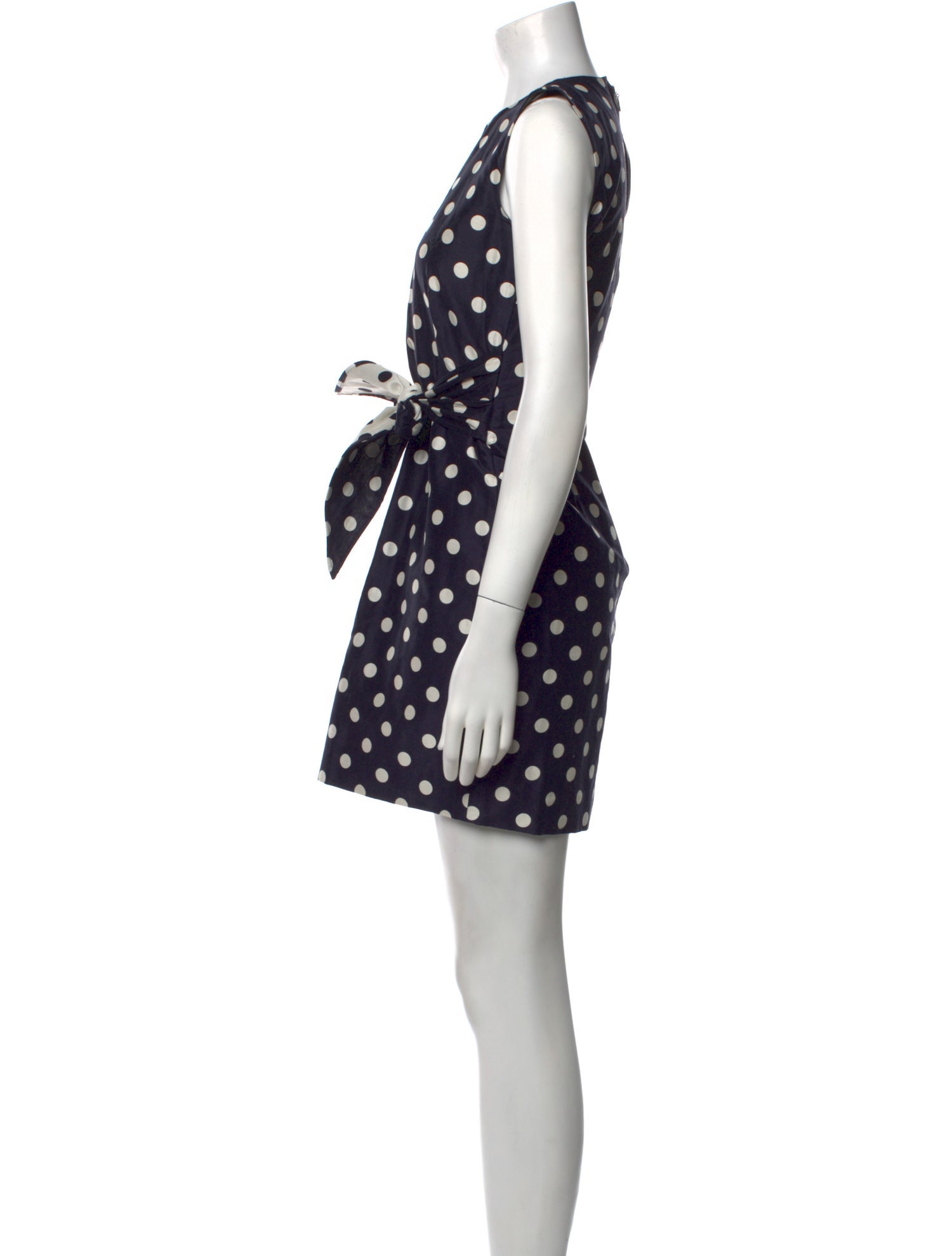 CH Carolina Herrera Polka Dot Print Mini Dress