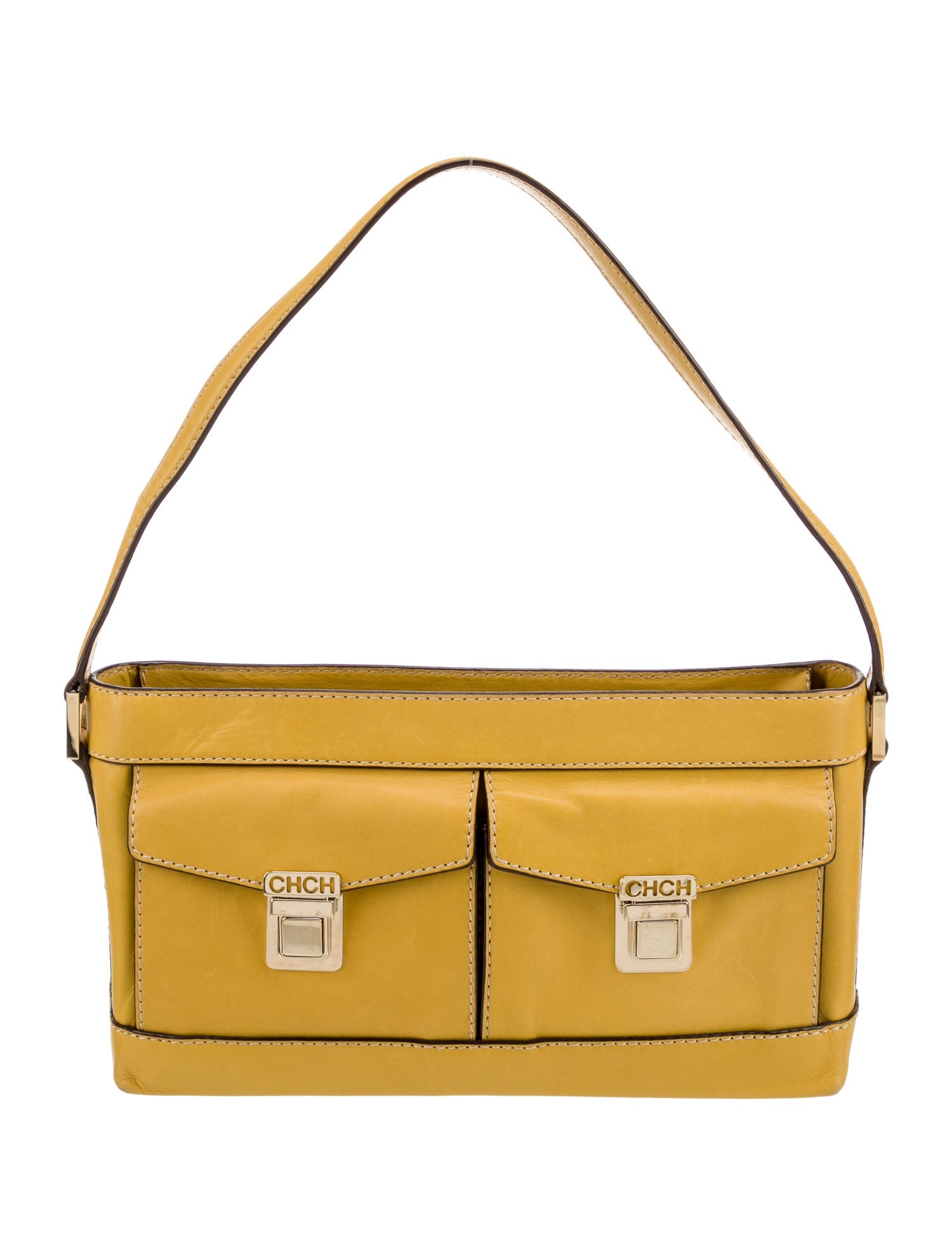 CH Carolina Herrera Leather Shoulder Bag