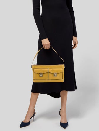 CH Carolina Herrera Leather Shoulder Bag