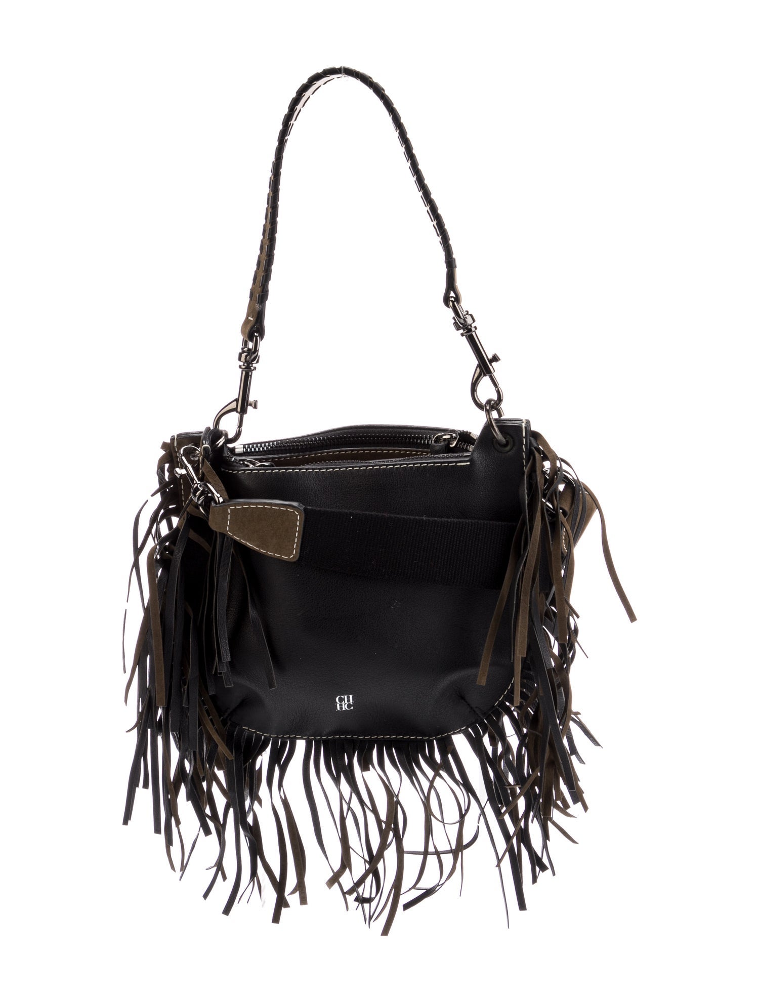 CH Carolina Herrera Leather Shoulder Bag