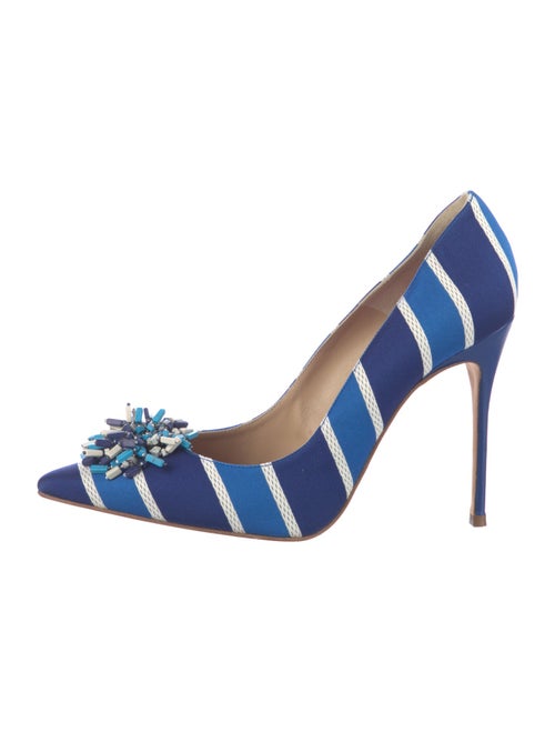 CH Carolina Herrera Striped Pumps