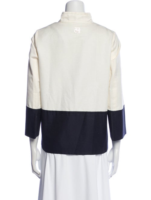 CH Carolina Herrera Striped Denim Jacket