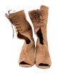CH Carolina Herrera Suede Lace-Up Boots