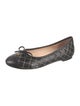 CH Carolina Herrera Leather Printed Ballet Flats