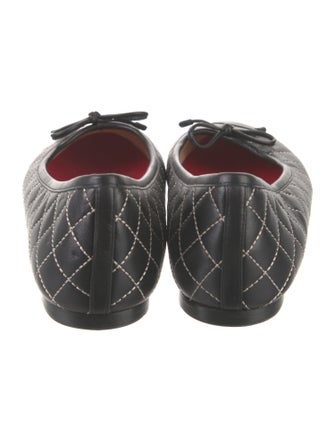 CH Carolina Herrera Leather Printed Ballet Flats