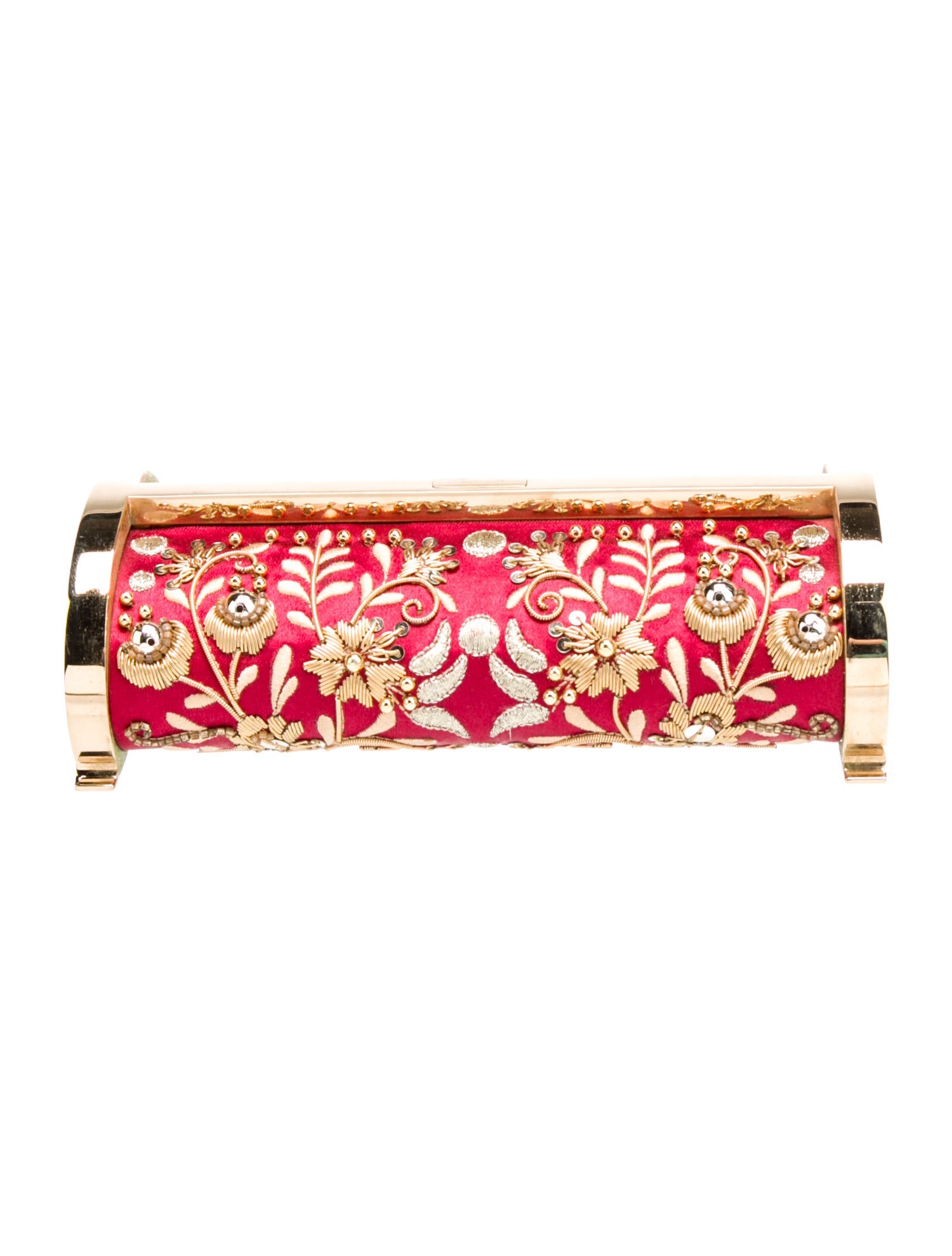 CH Carolina Herrera Satin Minaudière