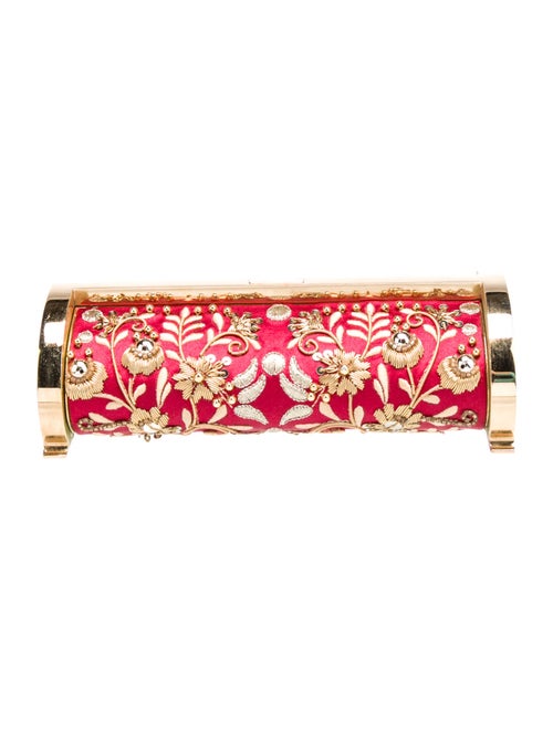 CH Carolina Herrera Satin Minaudière