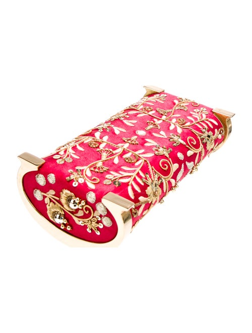 CH Carolina Herrera Satin Minaudière