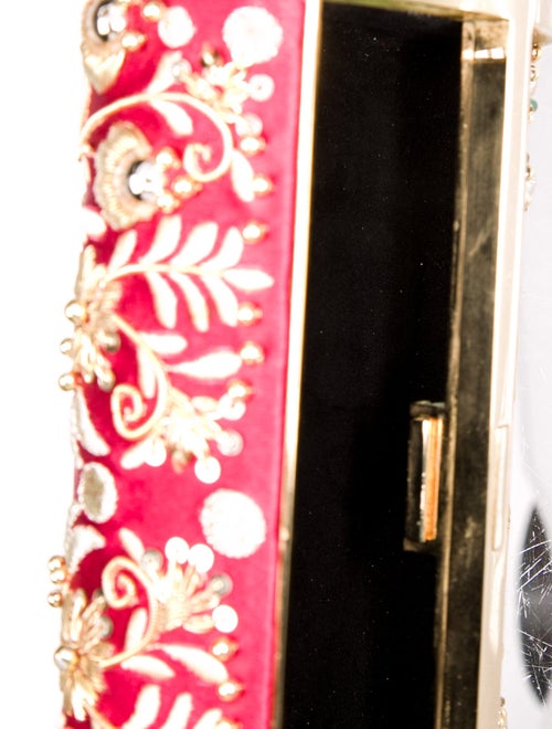 CH Carolina Herrera Satin Minaudière