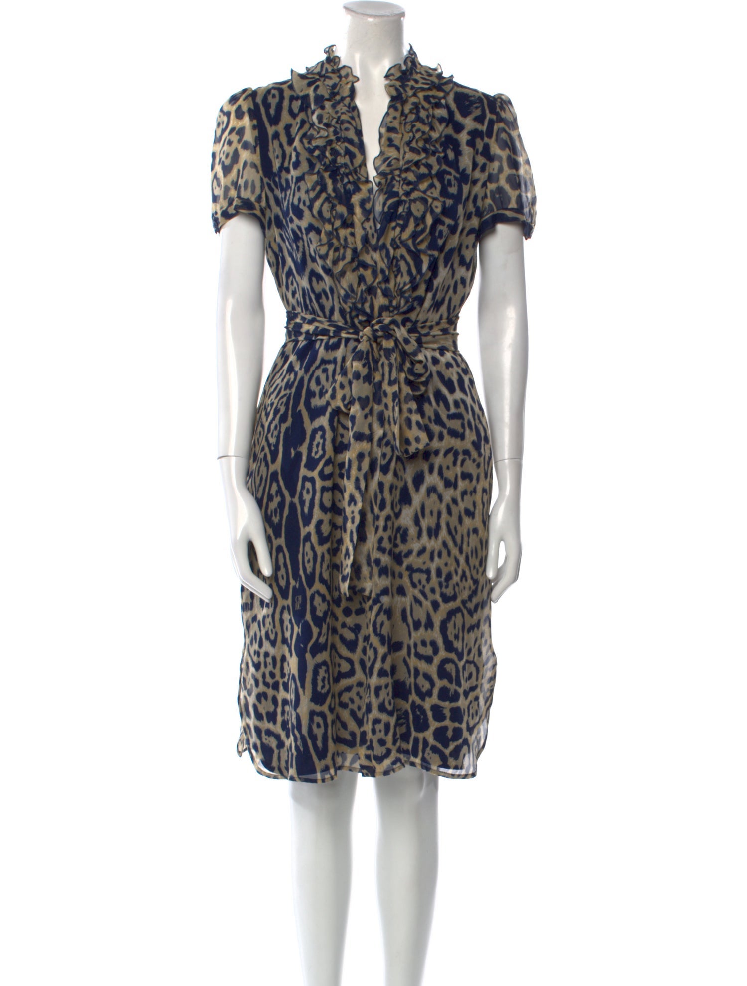 CH Carolina Herrera Silk Knee-Length Dress