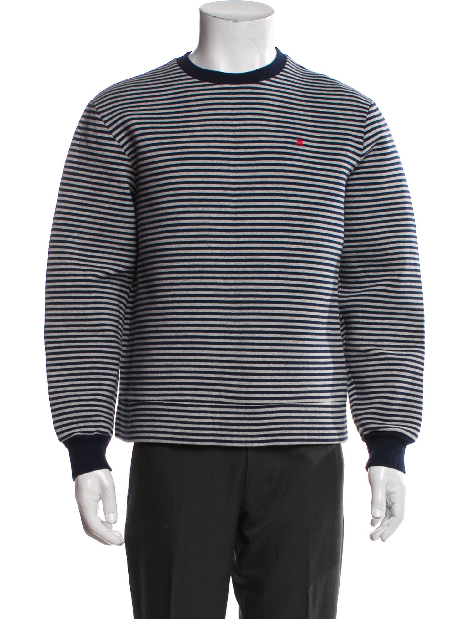 CH Carolina Herrera Striped Crew Neck Sweatshirt
