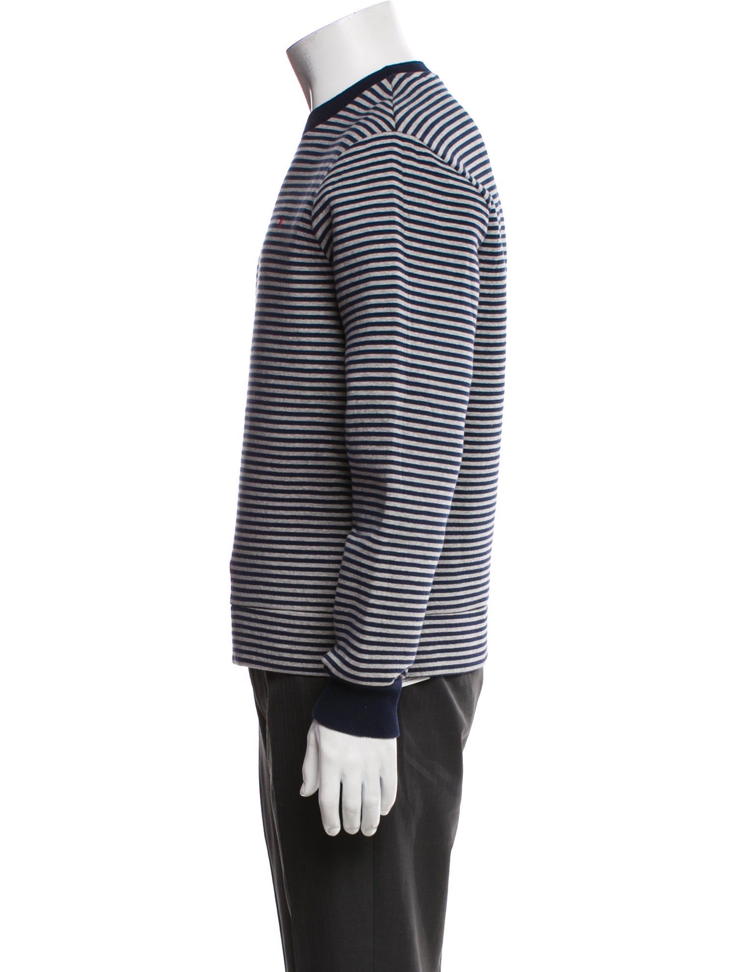 CH Carolina Herrera Striped Crew Neck Sweatshirt