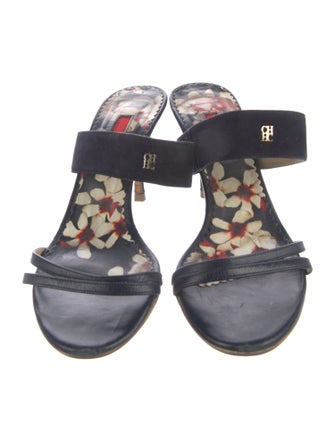 CH Carolina Herrera Leather Slides