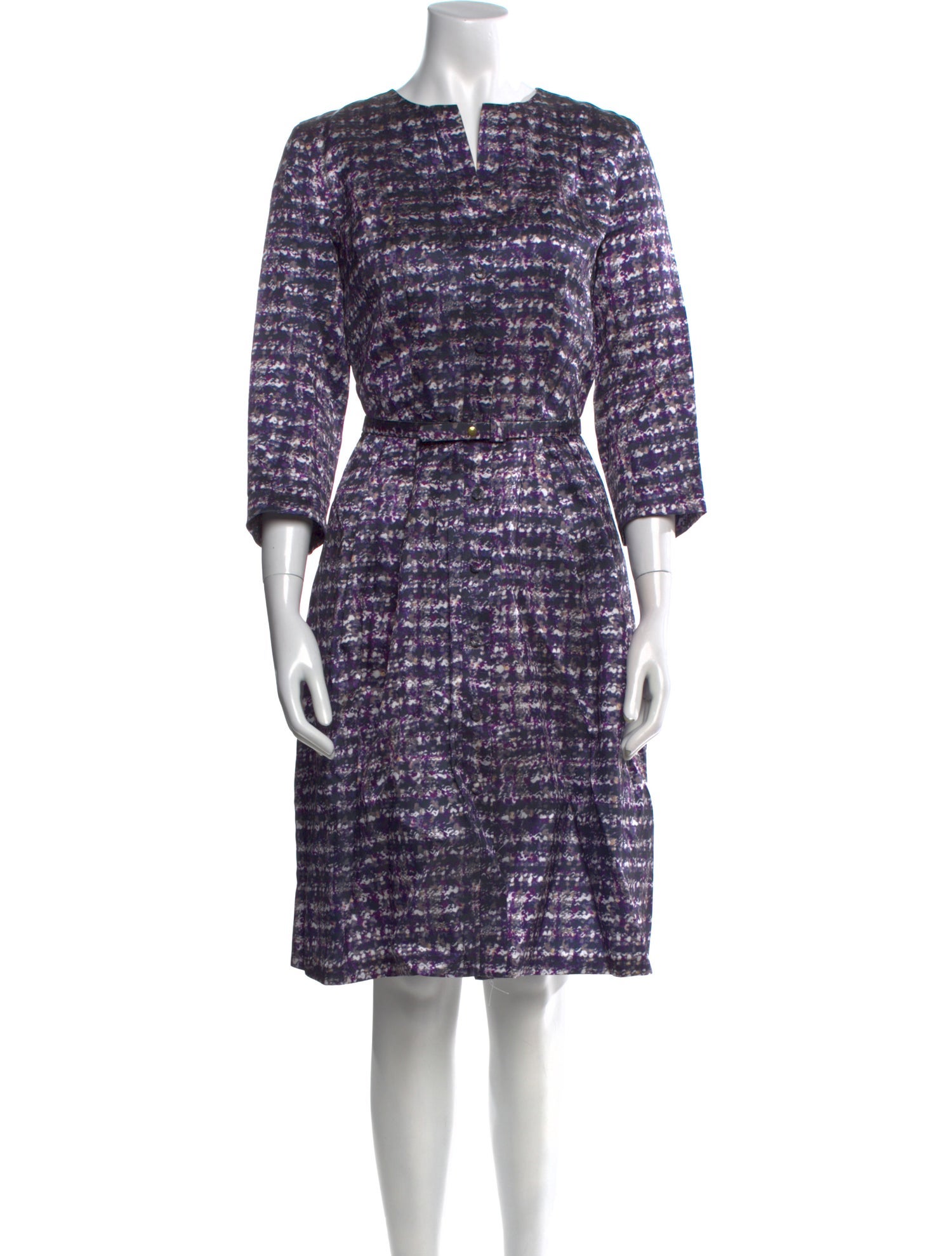 CH Carolina Herrera Printed Knee-Length Dress