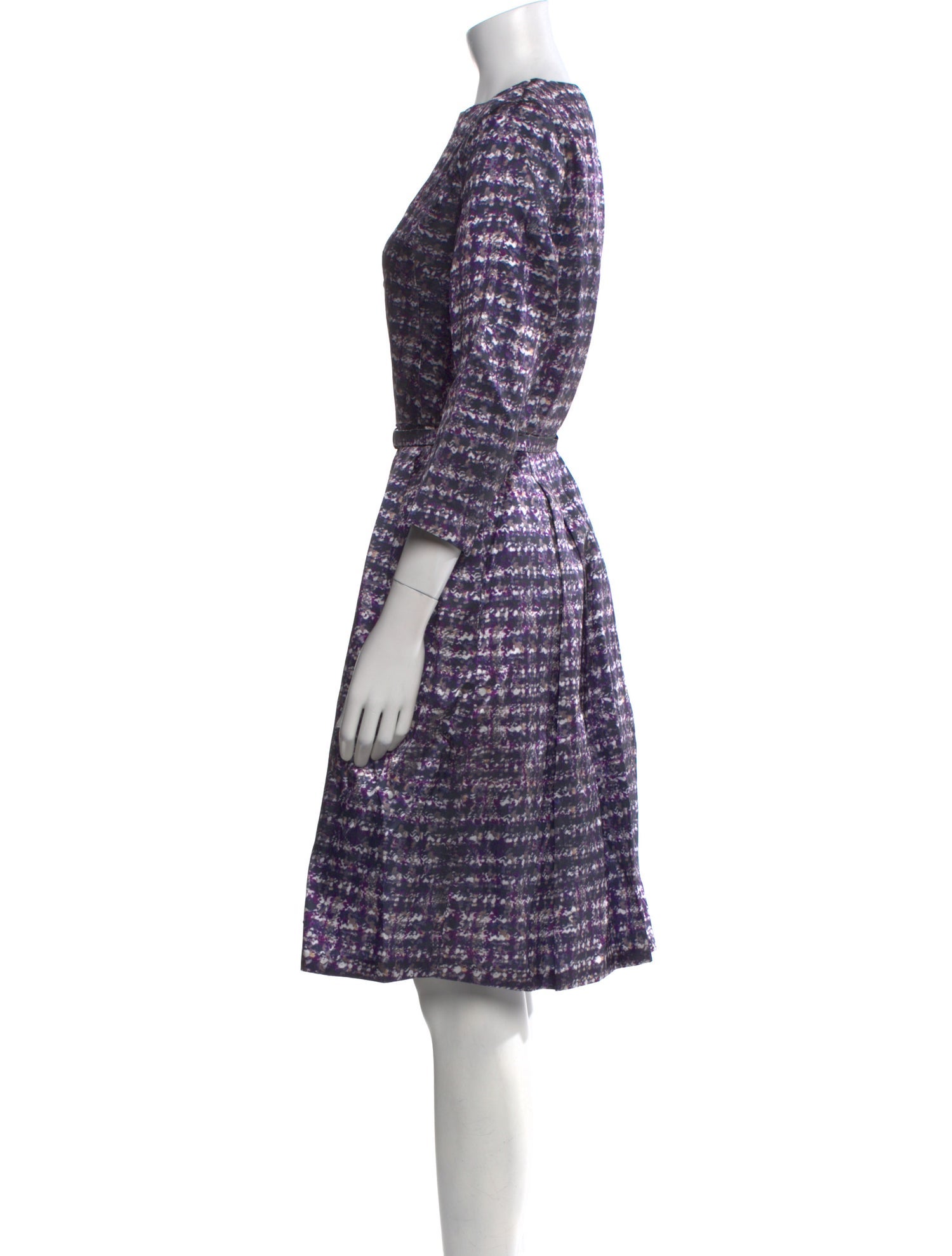 CH Carolina Herrera Printed Knee-Length Dress