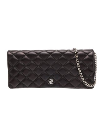 CH Carolina Herrera Vegan Leather Evening Bag
