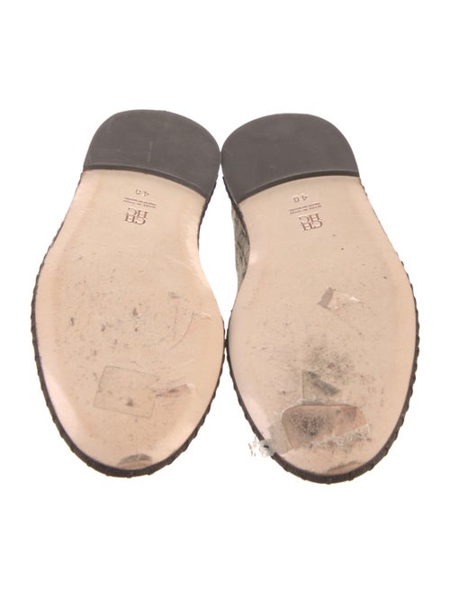 CH Carolina Herrera Canvas Printed Loafers