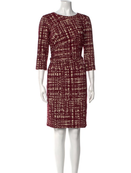 CH Carolina Herrera Printed Knee-Length Dress
