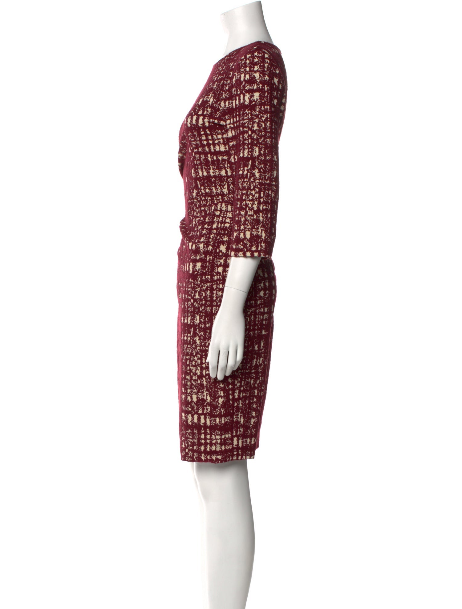 CH Carolina Herrera Printed Knee-Length Dress