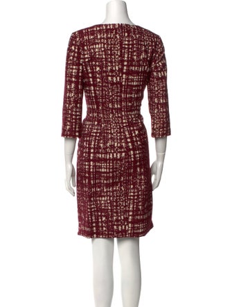 CH Carolina Herrera Printed Knee-Length Dress