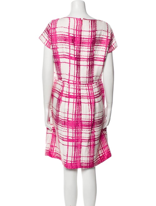 CH Carolina Herrera Plaid Print Knee-Length Dress