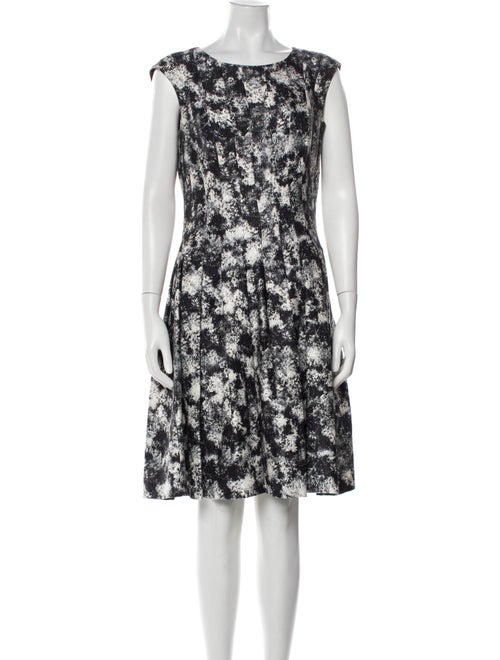 CH Carolina Herrera Printed Knee-Length Dress